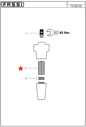 Fassi Pressure Filter Cartridge - ZFI0010