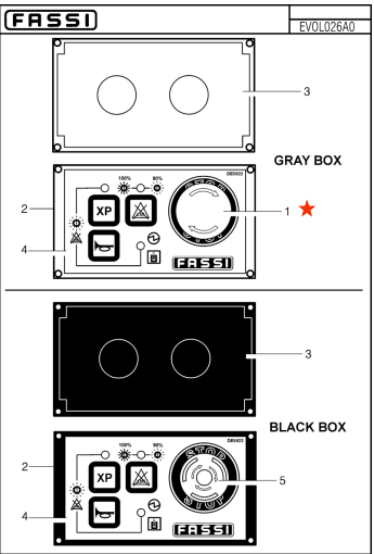 Fassi Emergency Stop Push Button - ZFX0003