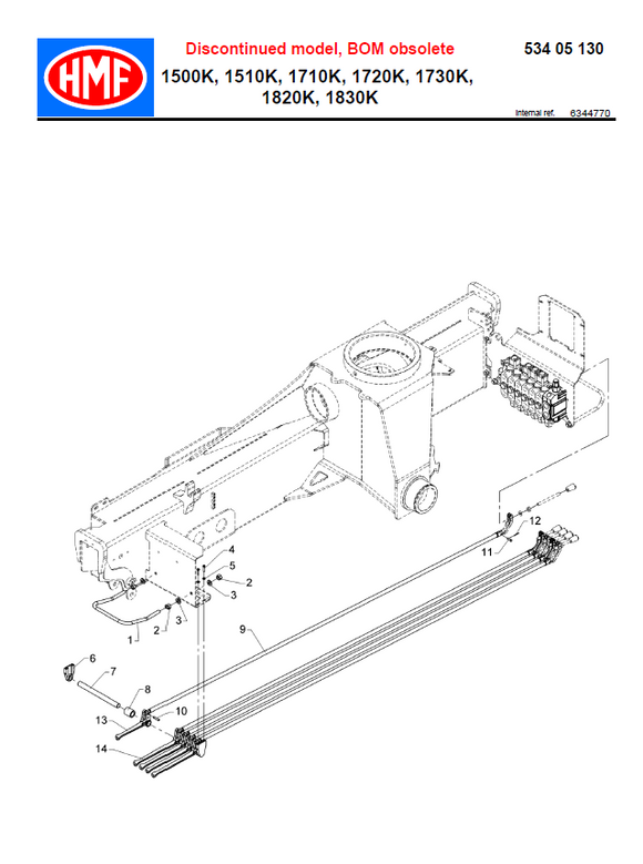 HMF Outrigger Lever for Dual Controls - 63444