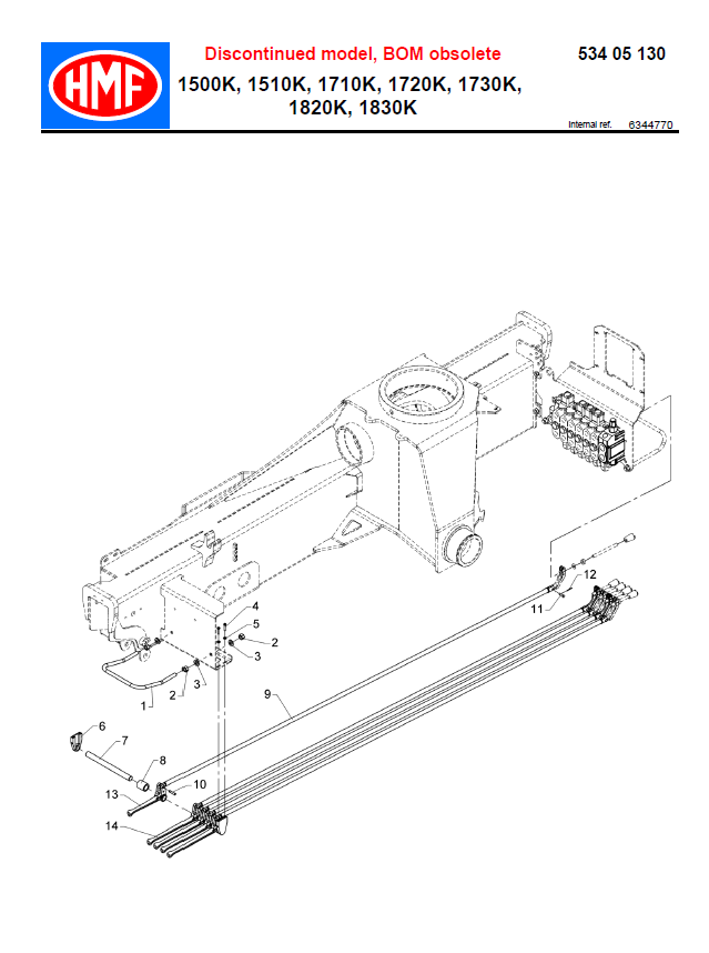 HMF Outrigger Lever for Dual Controls - 63444