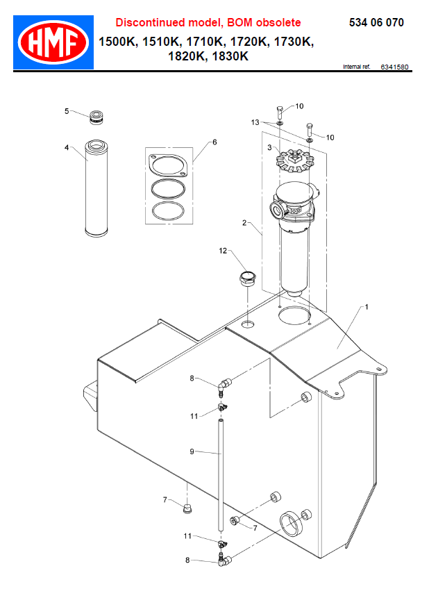 HMF Filter Housing Cap - 49449