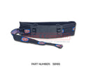 The HMF Scanreco Remote Control Waist Belt - 58165 is a padded black belt with adjustment straps and HMF logos, shown on a white background. Ideal for use as a Scanreco waist strap or remote holder. Part number 58165 is shown below the image.