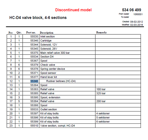 HMF Rubber Bellow (HC-D4) - 55340