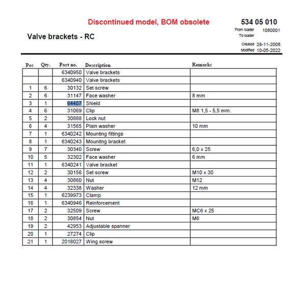HMF Valve Bank Shield - 64407