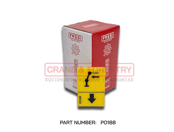 Fassi Crane Control Decal - PO188