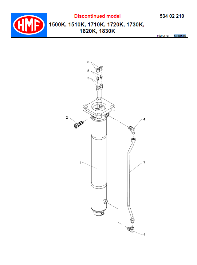 HMF Stabilizer Cylinder with Check Valve - 6340510