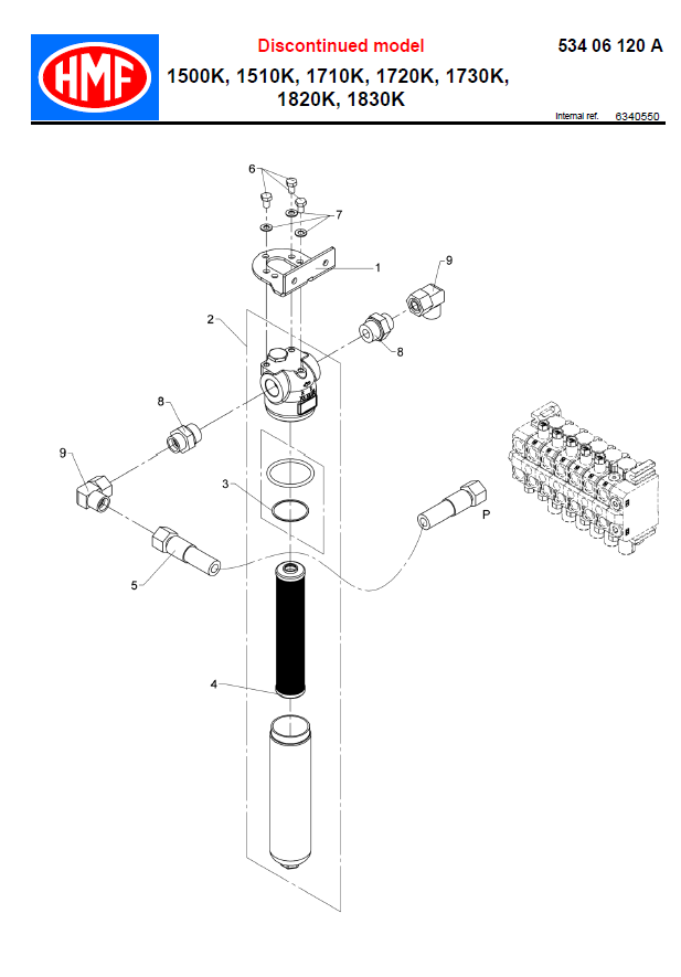 HMF High Pressure Filter Cartridge - 2050004