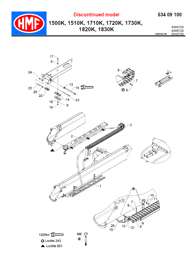 HMF Nylon Extension Energy Chain - 28713
